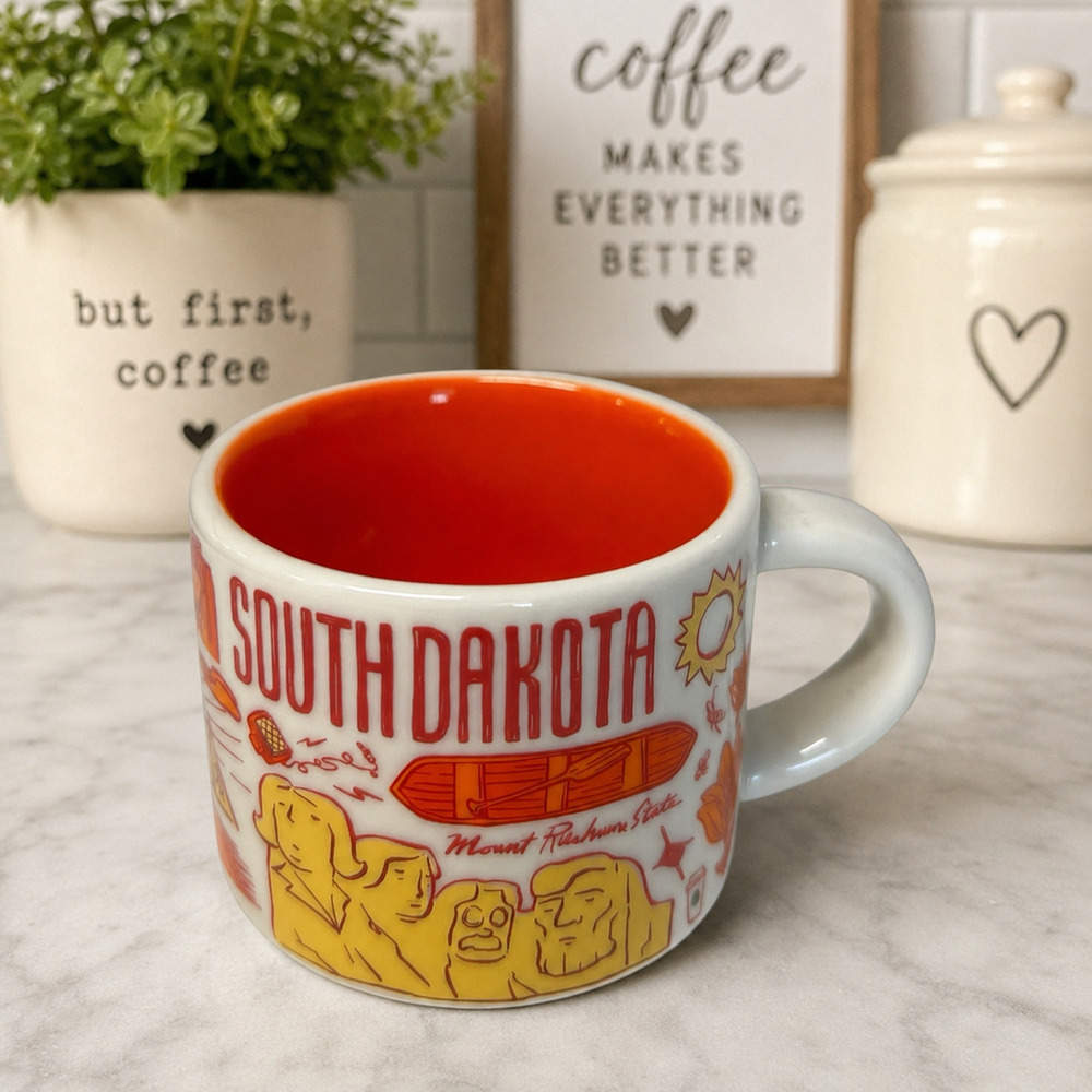 Starbucks South Dakota Ornament Mug 2oz Flaw EUC